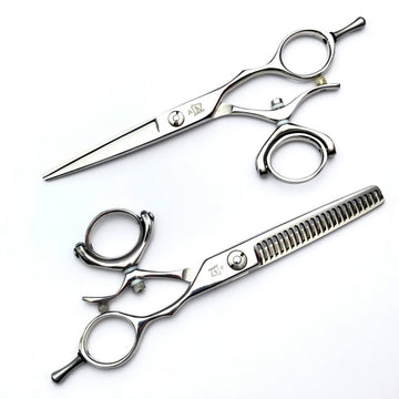 5.5 inch Swivel Shears Set – [Models DS-55 Straights + DS-523 Thinning Shears]